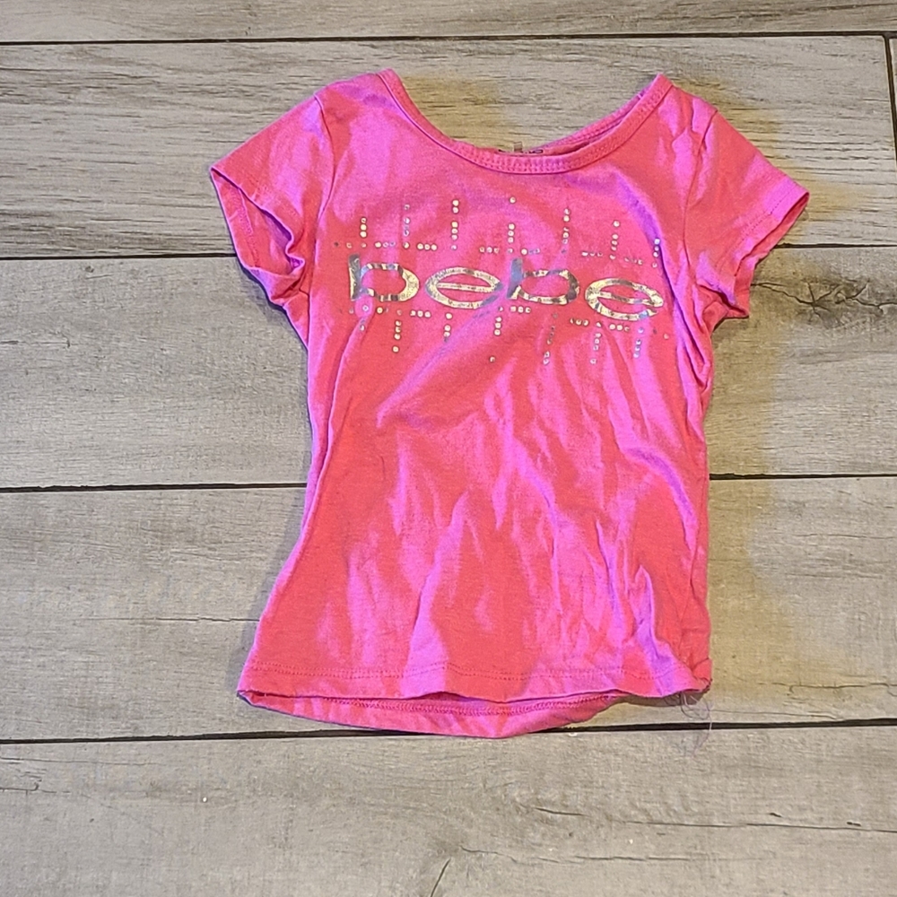 💐Girls Bebe Sport Metallic tee🌻🍎🍋 🌷 🍀 ❄️ 🍂🧁🎀🦄🪻🍍🍓🦉🐧💘